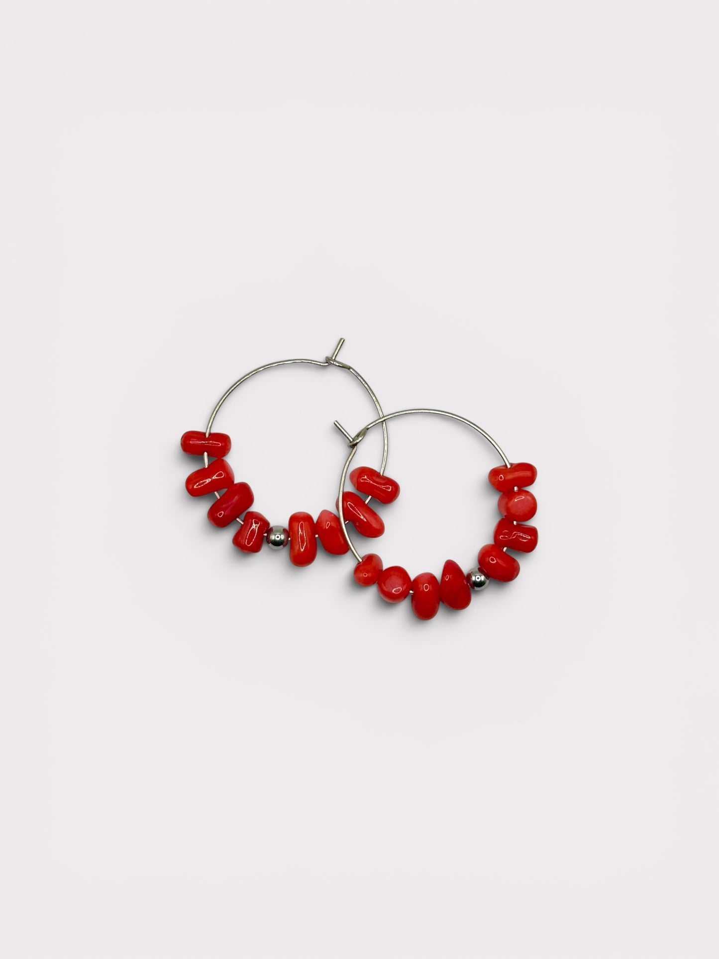 Boucles d’oreilles - Vannina x Corail Bambou