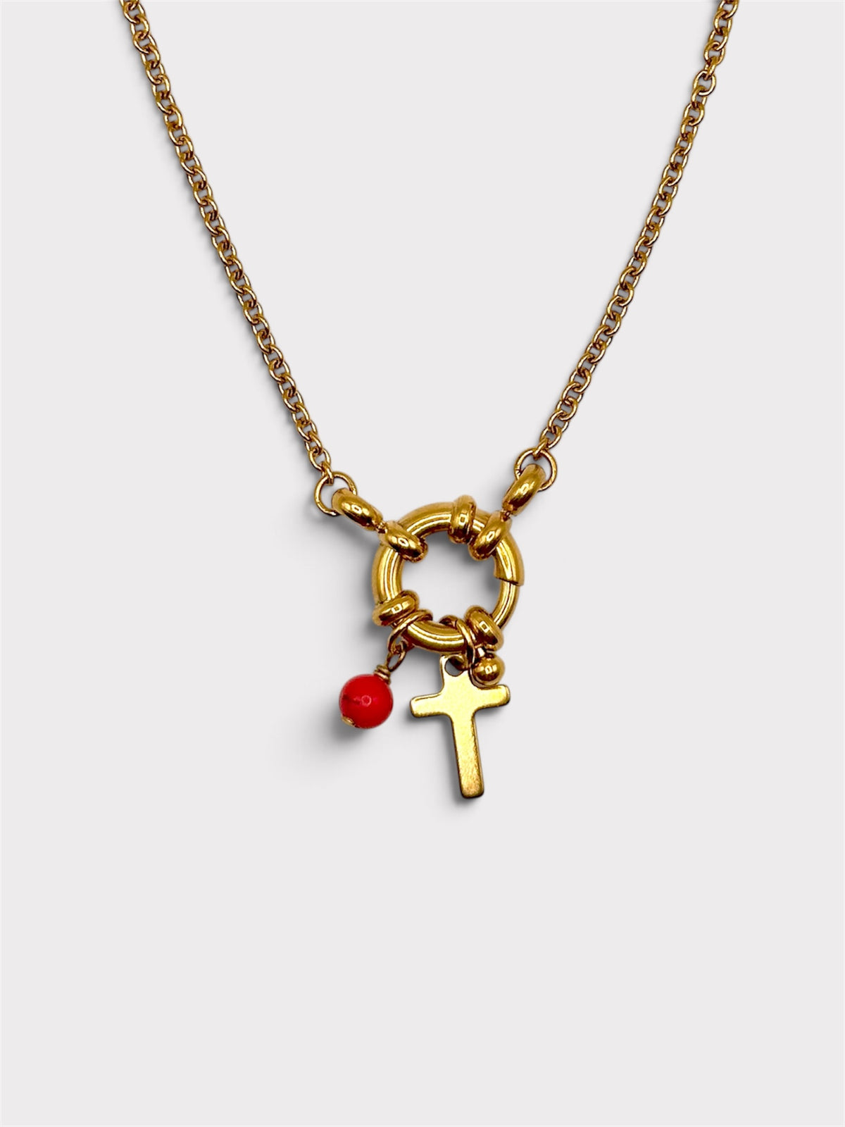 Collier - Leria x Corail Bambou