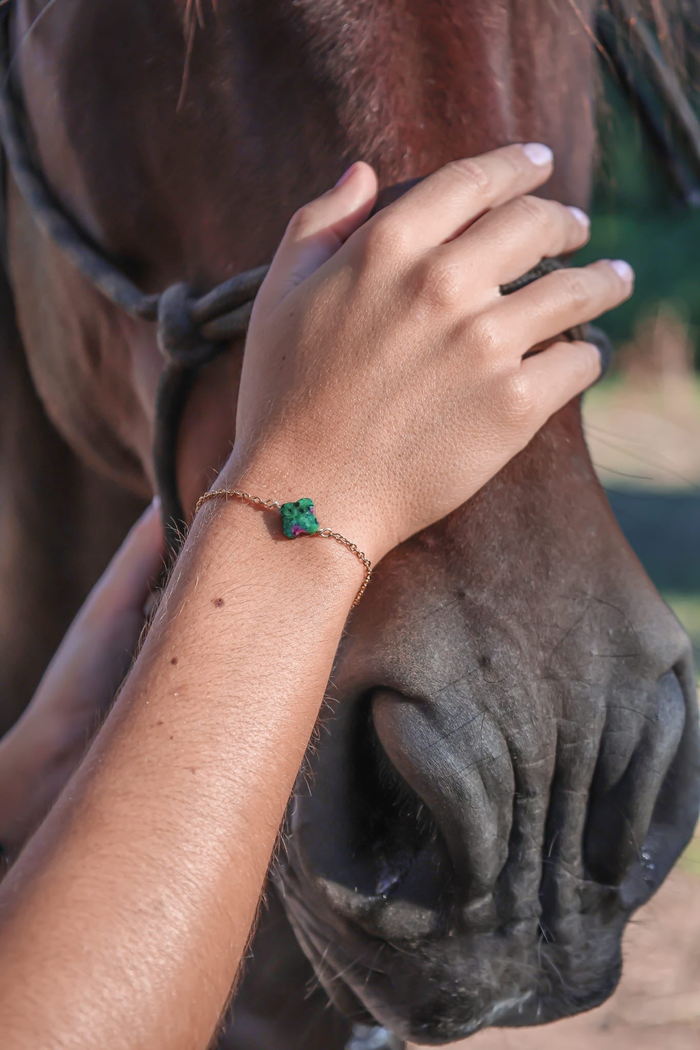 Bracelet - Allegria x Trèfle Rubis Zoïsite