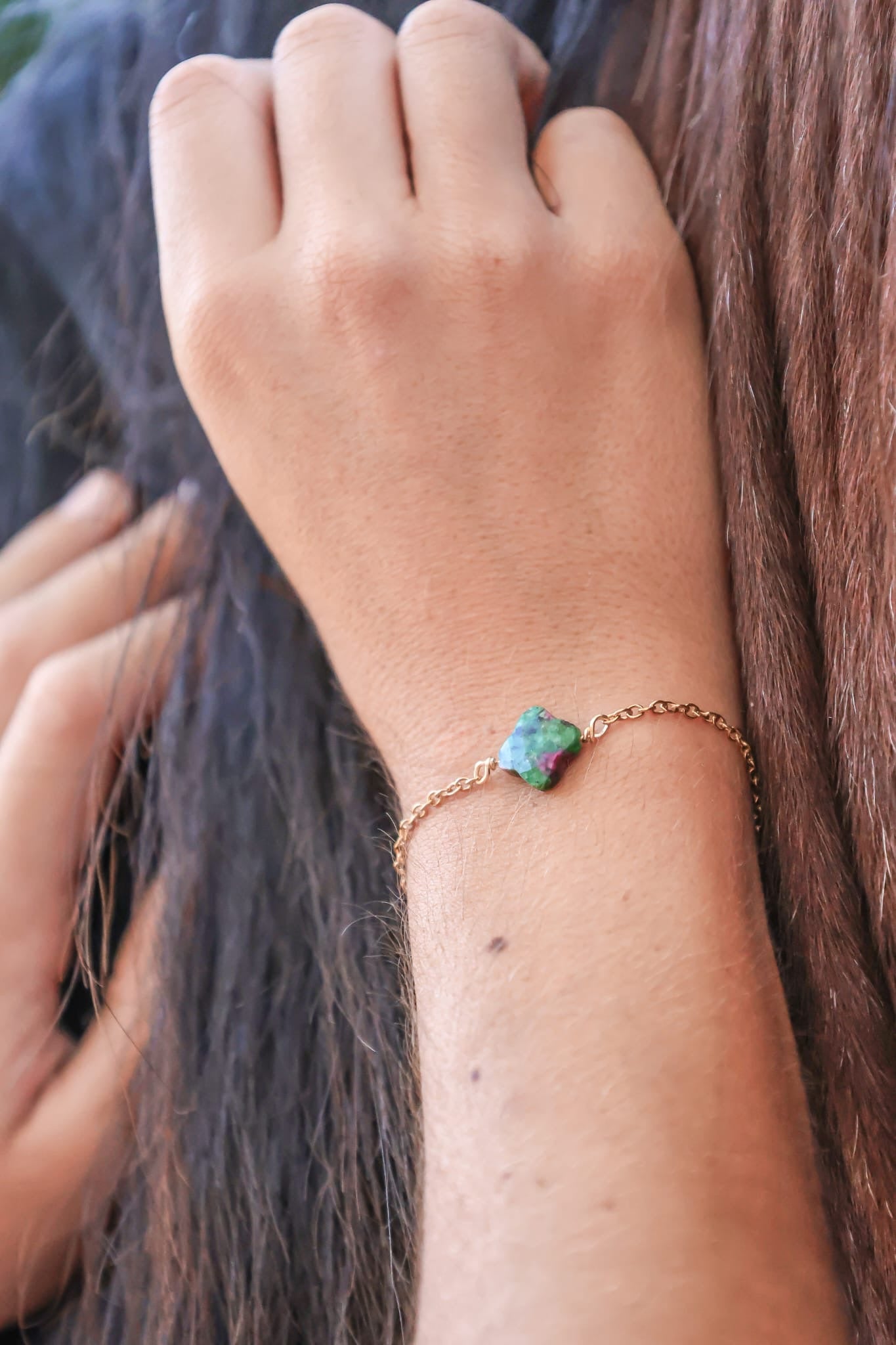 Bracelet - Allegria x Trèfle Rubis Zoïsite