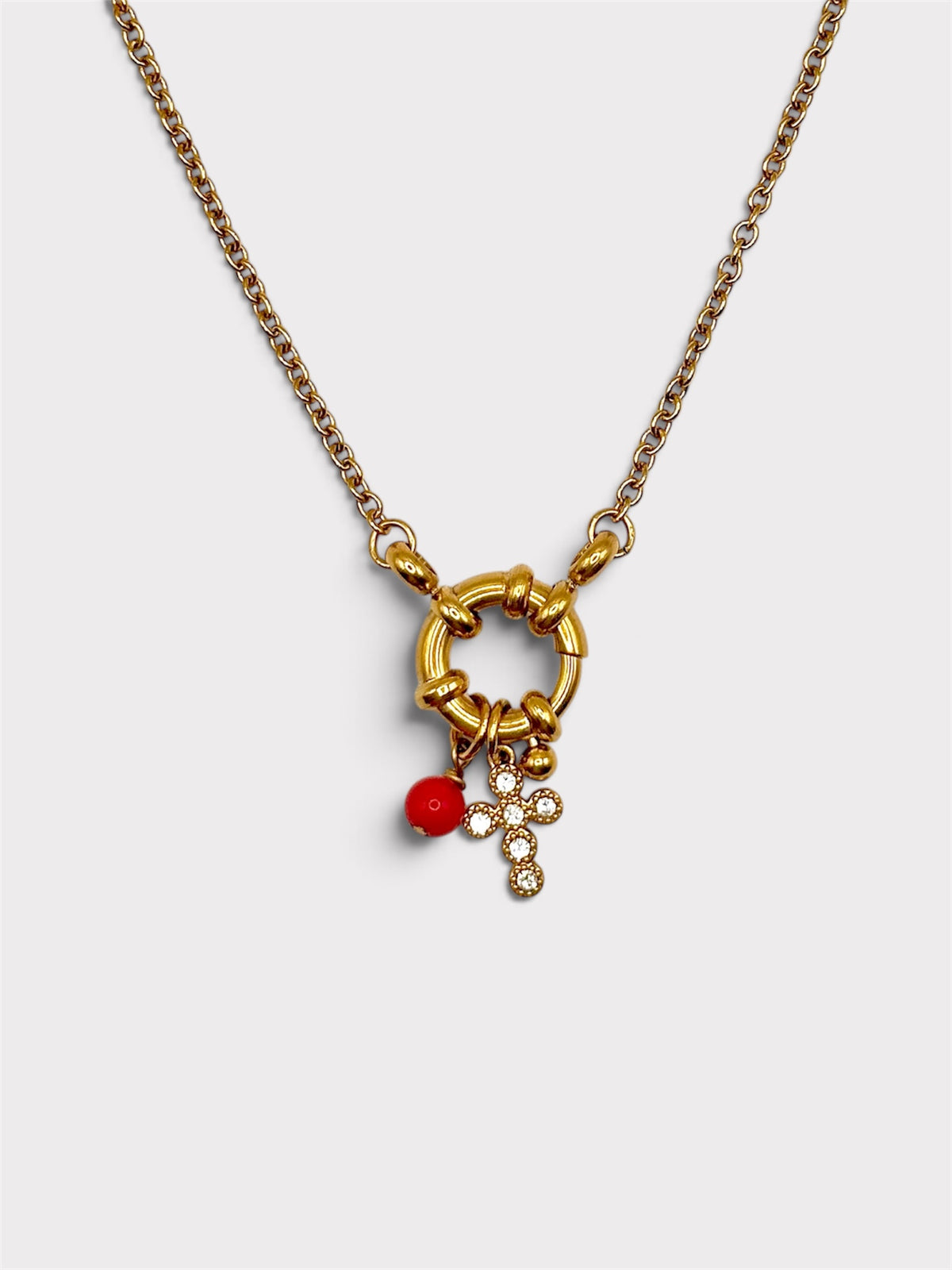Collier - Leria x Corail Bambou