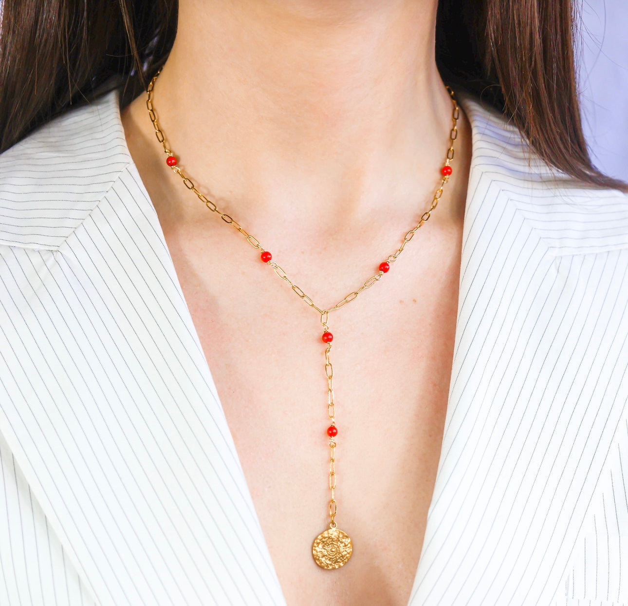 Collier - Lelia x Corail Bambou