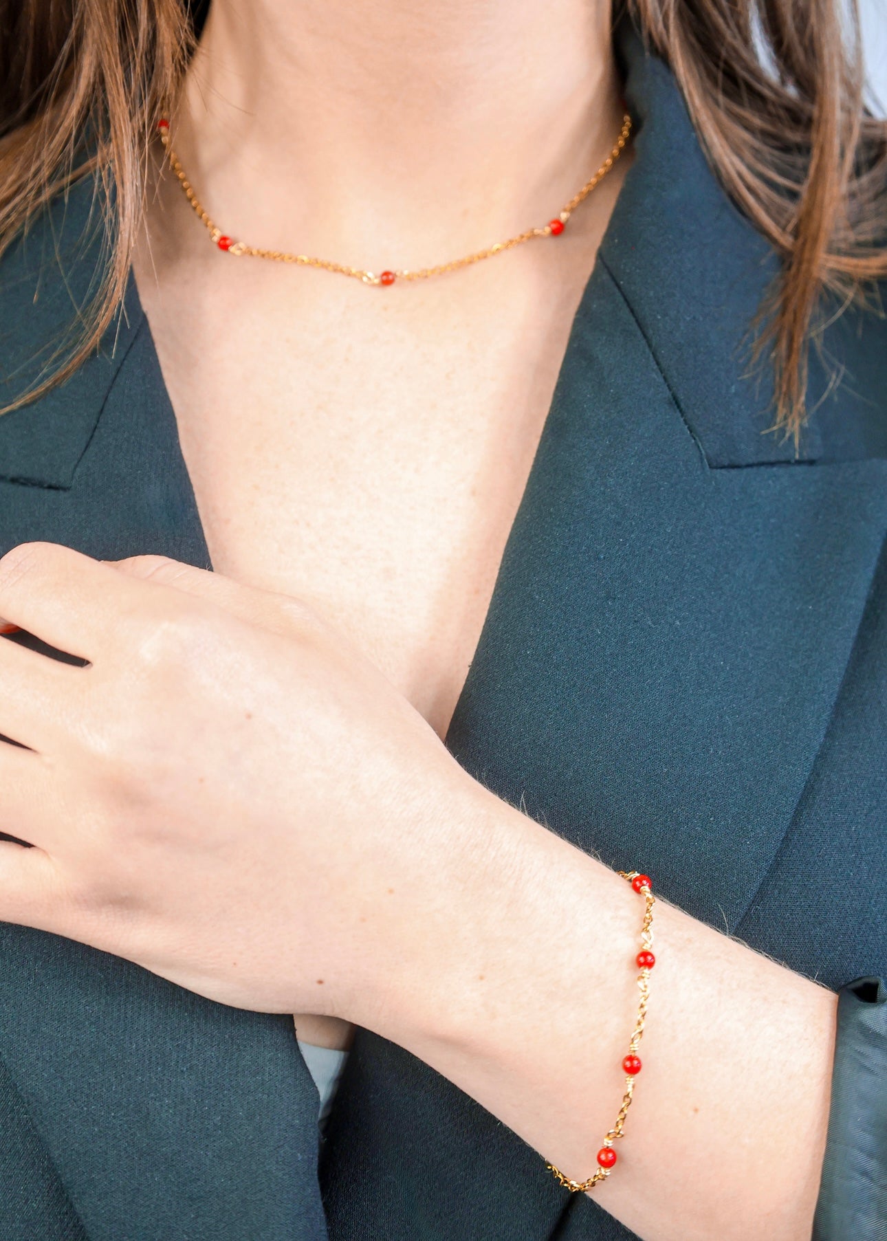 Collier - Stella x Corail Bambou