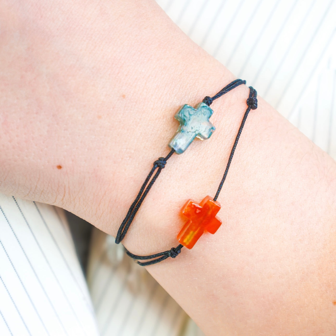 Bracelet - Croce x Pierre Naturelle
