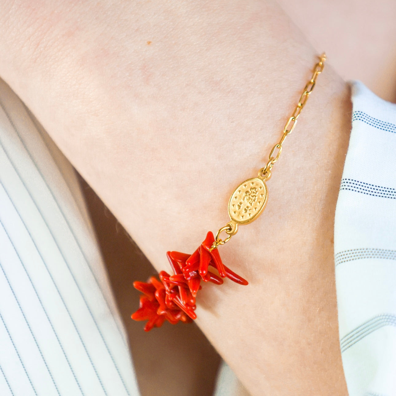Bracelet - Flora x Corail Bambou