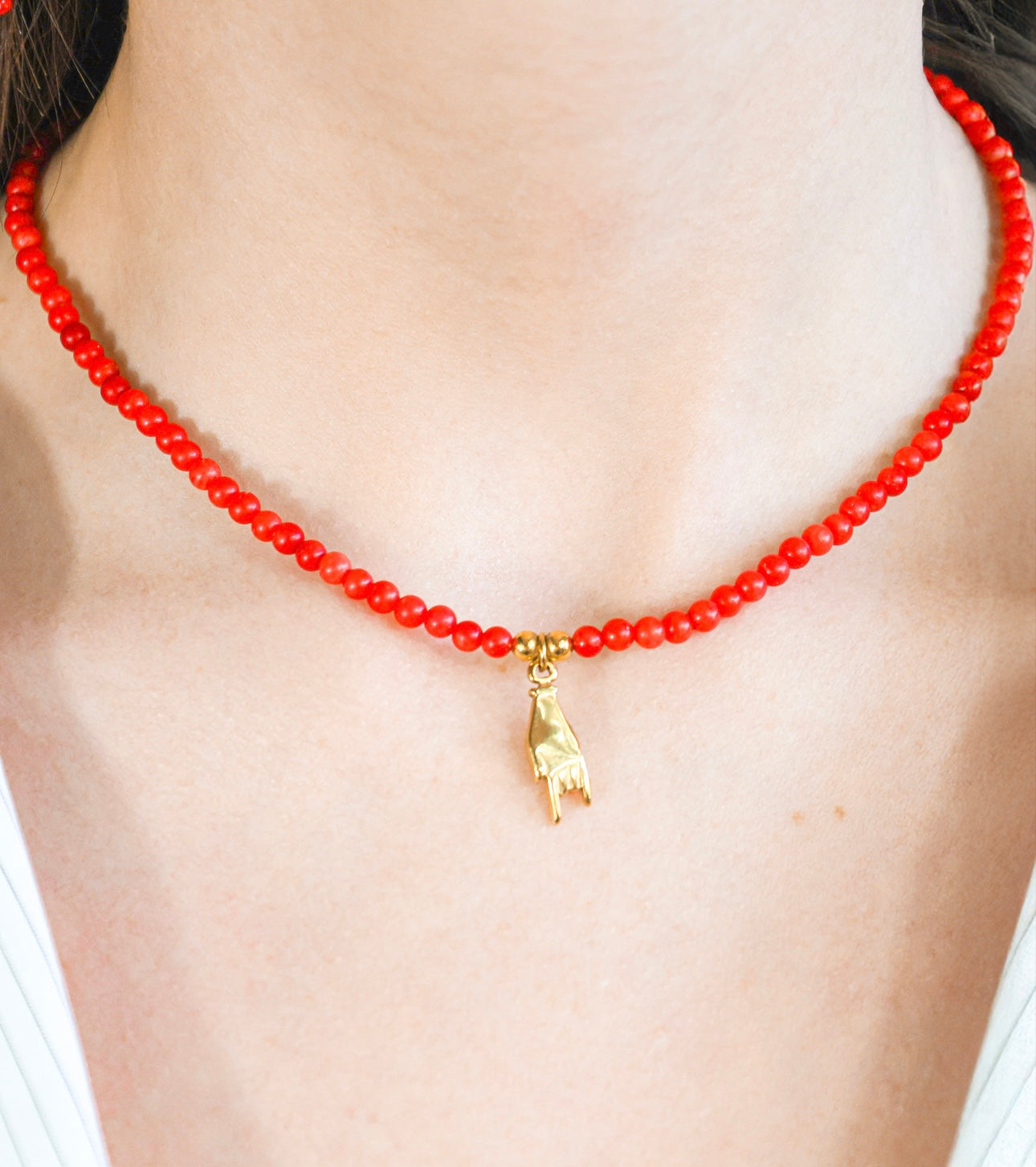 Collier - Fiorenza x Corail Bambou