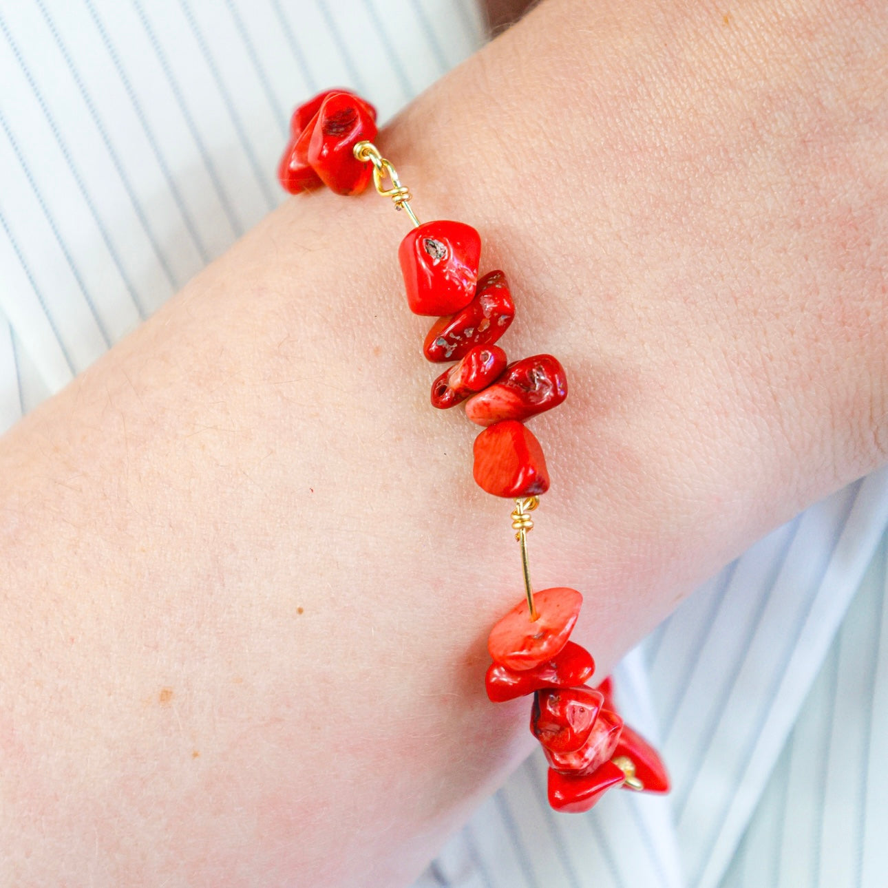 Bracelet - Lisandra x Corail Bambou