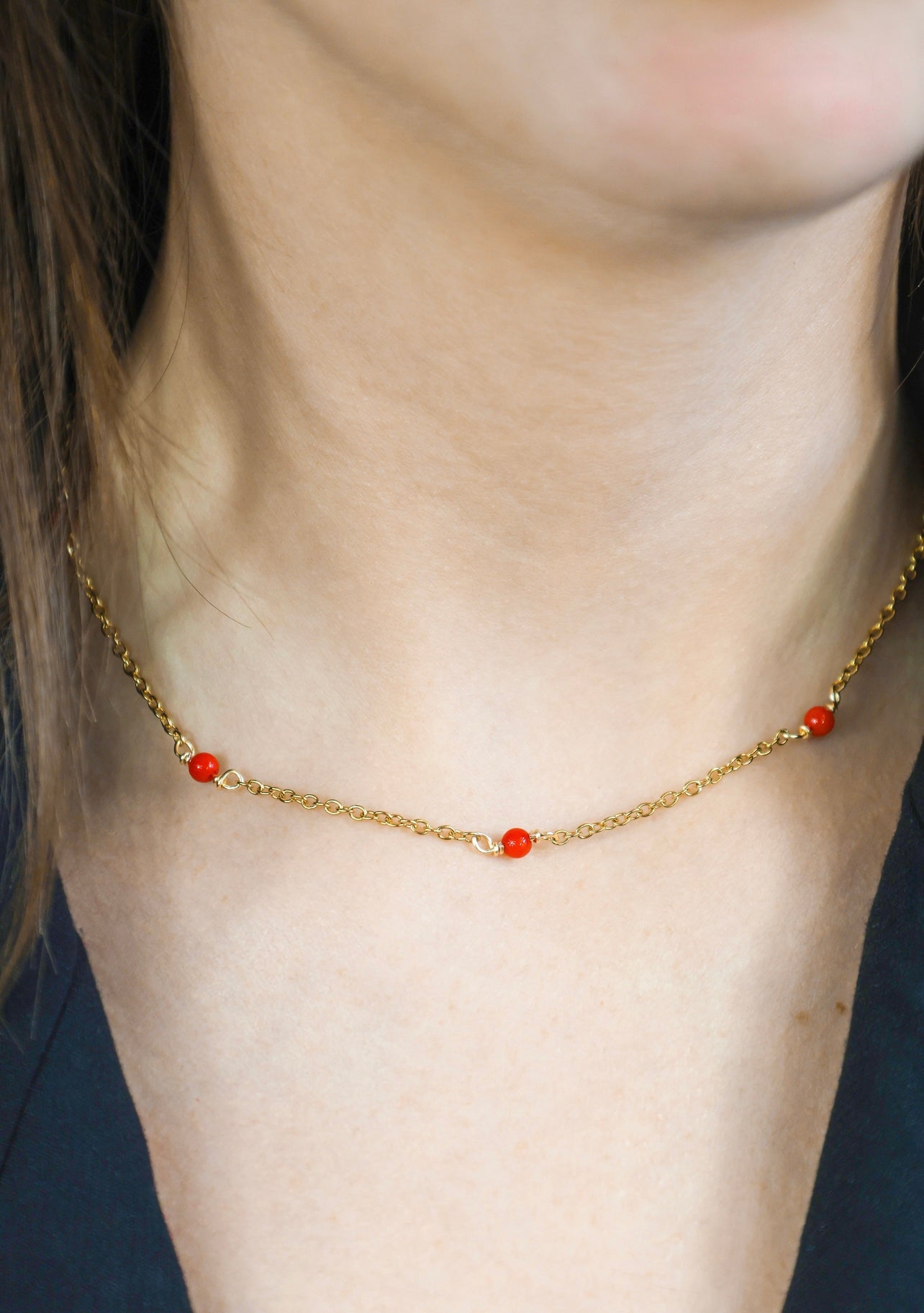 Collier - Stella x Corail Bambou