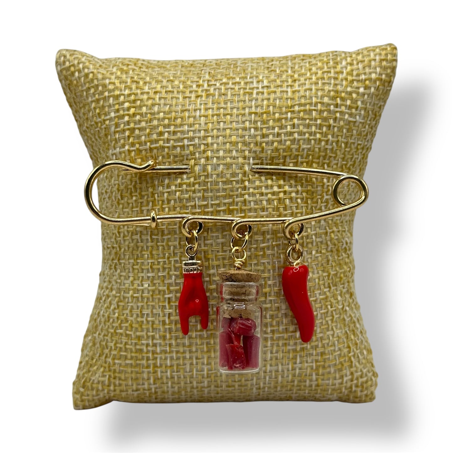 Broche - Paolina corail