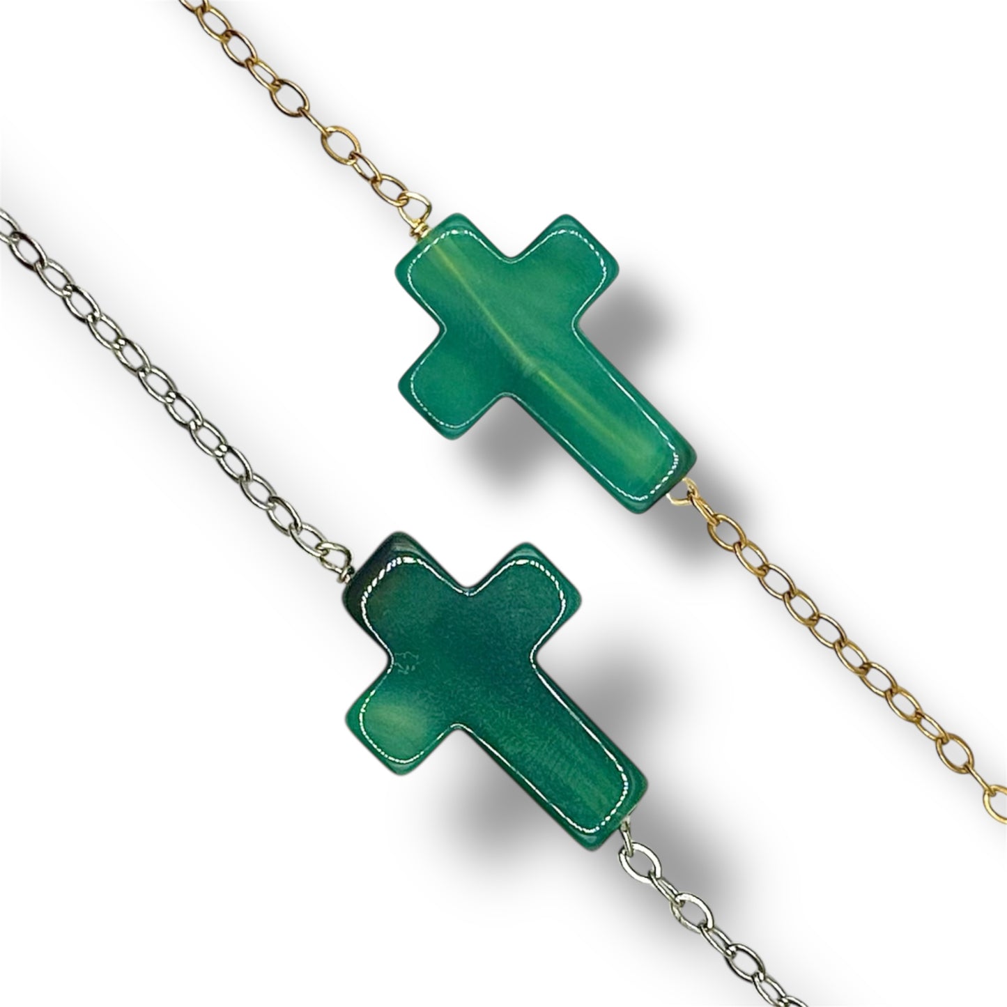 Collier Sautoir - Maddalena x Onyx vert