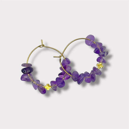 Boucles d’oreilles - Vannina x Améthyste