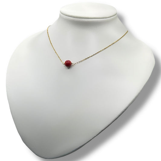 Collier - Aléna x Perle de Corail Bambou