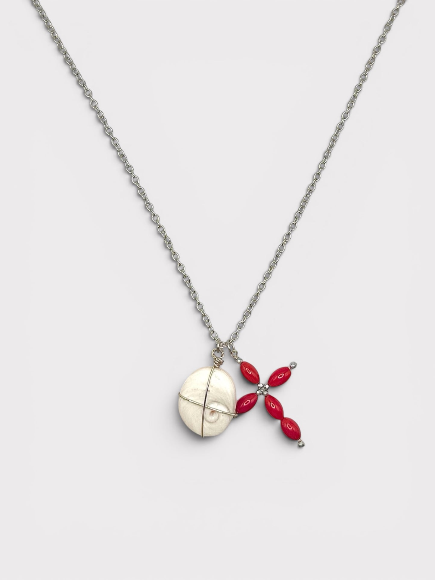 Collier - Santa Lucia x Œil de Sainte Lucie & Corail Bambou