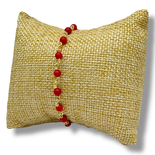 Bracelet - Santina x Corail bambou