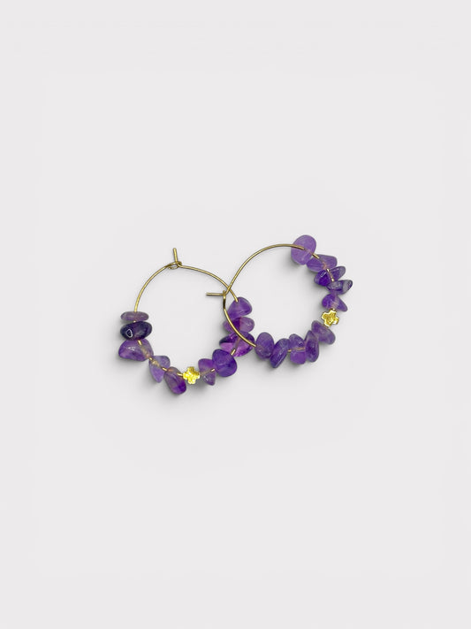 Boucles d’oreilles - Vannina x Améthyste