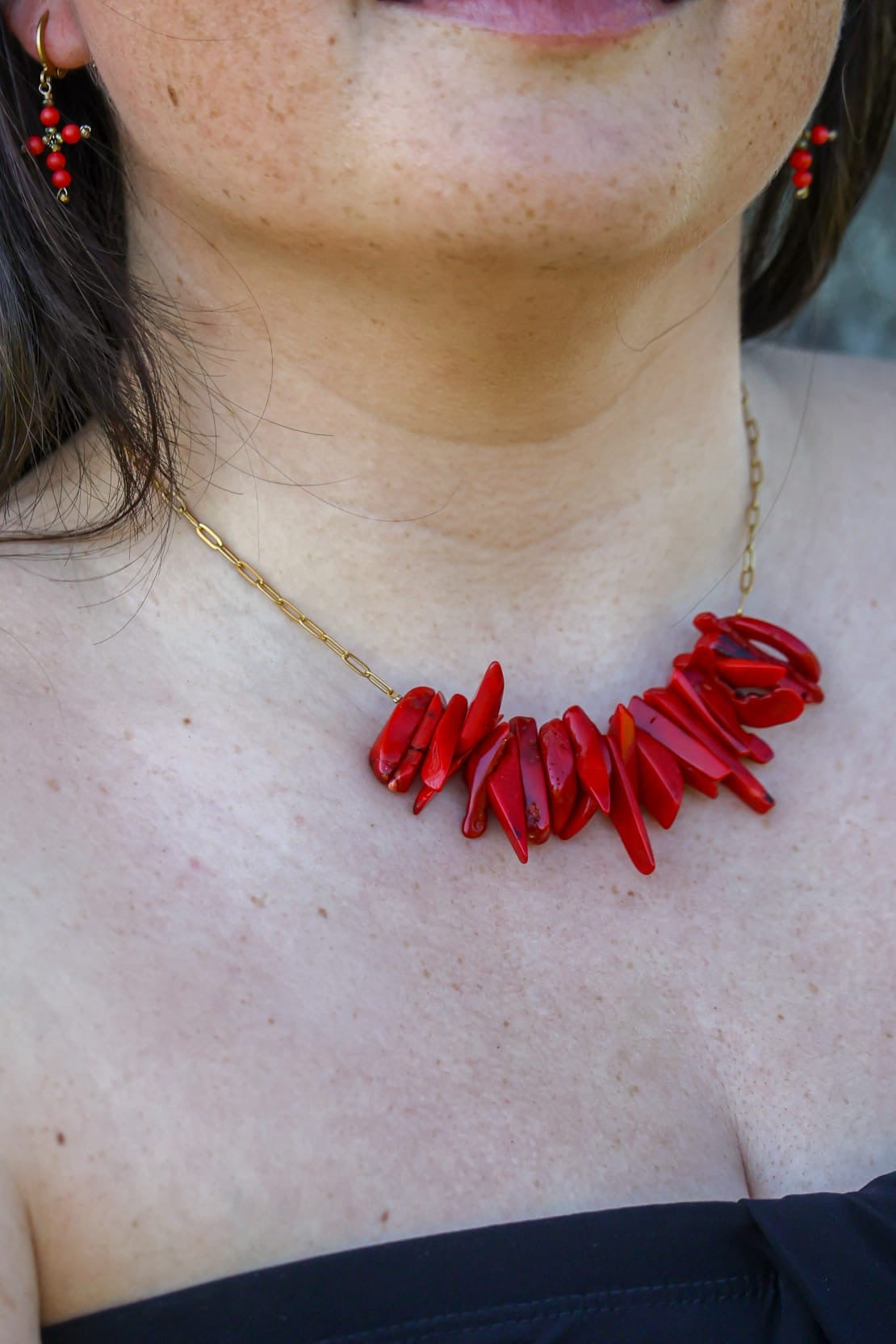Collier - Chjara x Corail Bambou