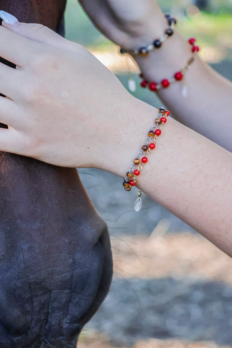 Bracelet - Santina x Corail Bambou