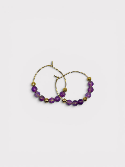Boucles d’oreilles - Vannina x Améthyste