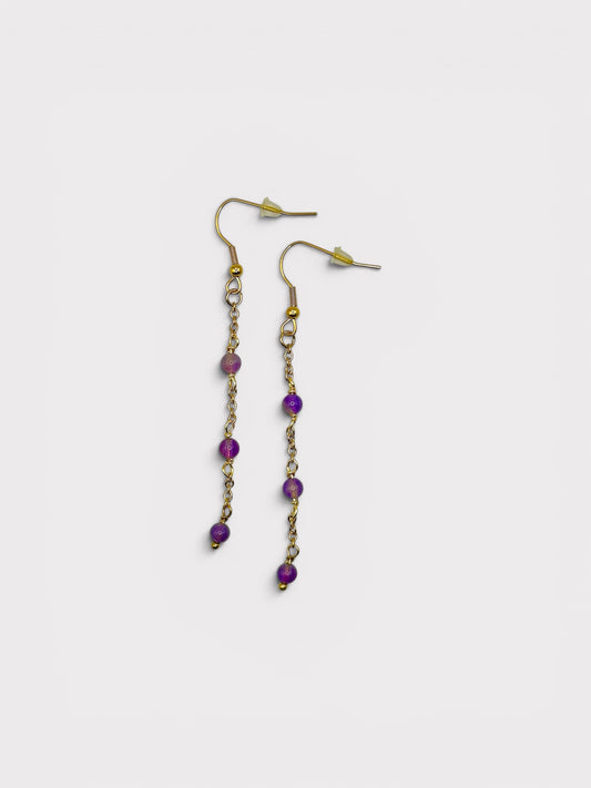 Boucles d’oreilles - Letizia x Améthyste