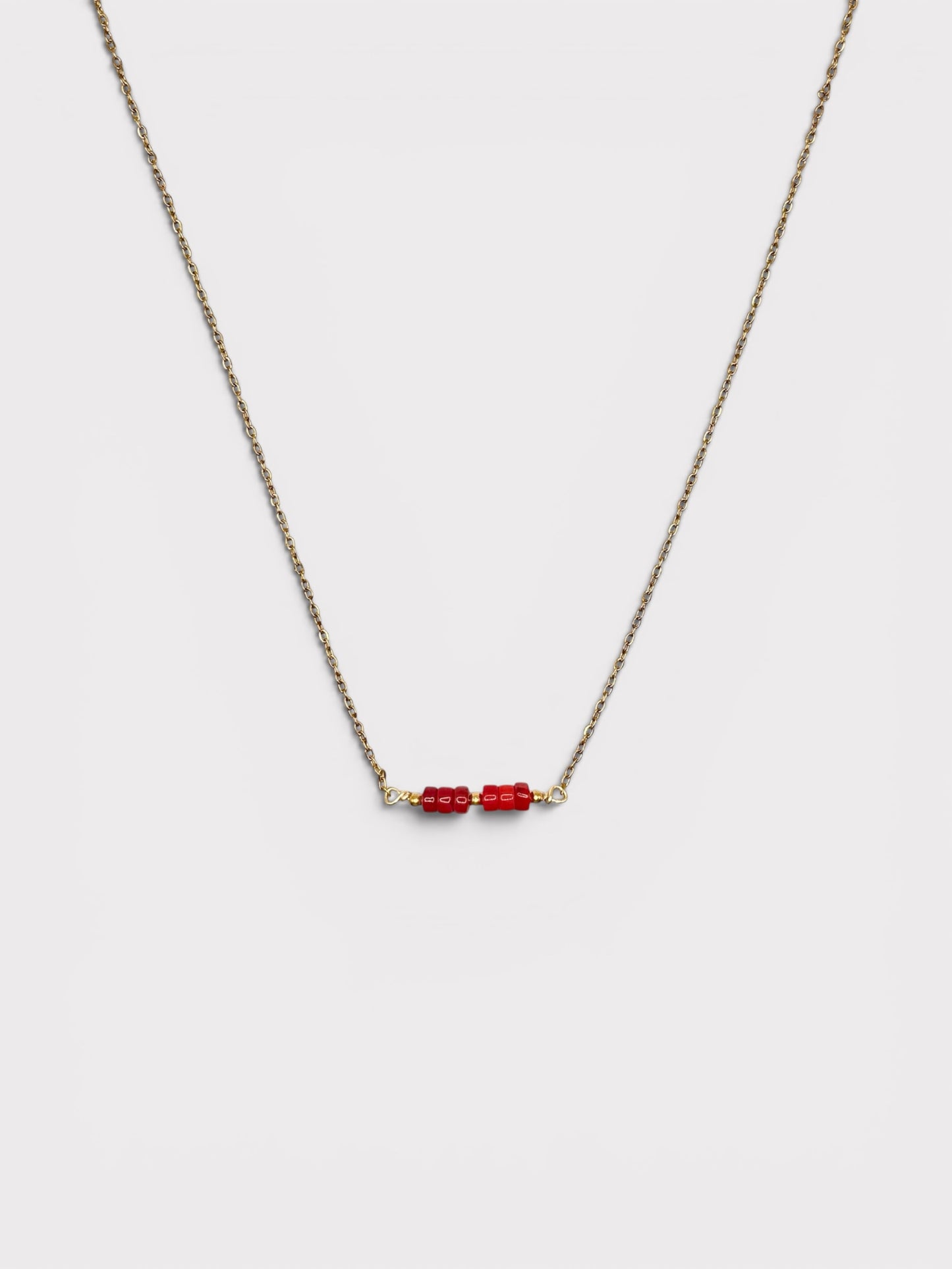 Collier - Fiorenza x Corail Bambou