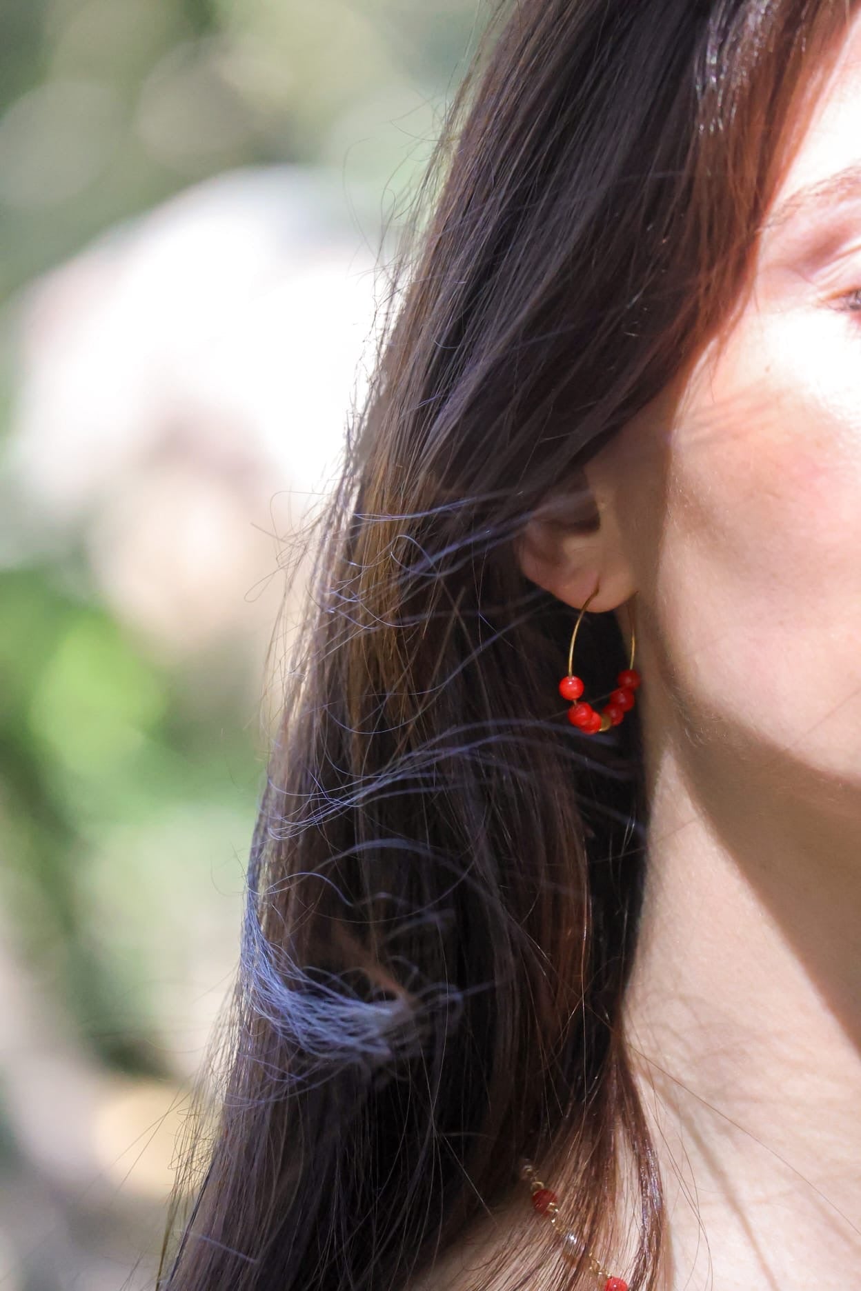 Boucles d’oreilles - Vannina x Corail Bambou