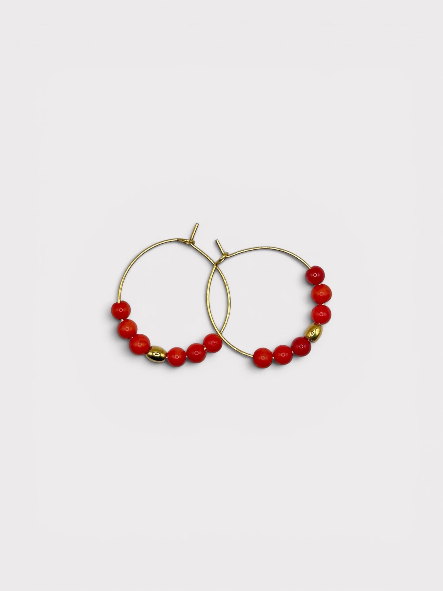Boucles d’oreilles - Vannina x Corail Bambou