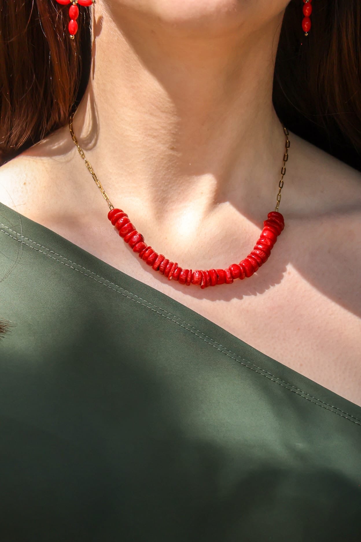 Collier - Ghjuvanna x Corail Bambou