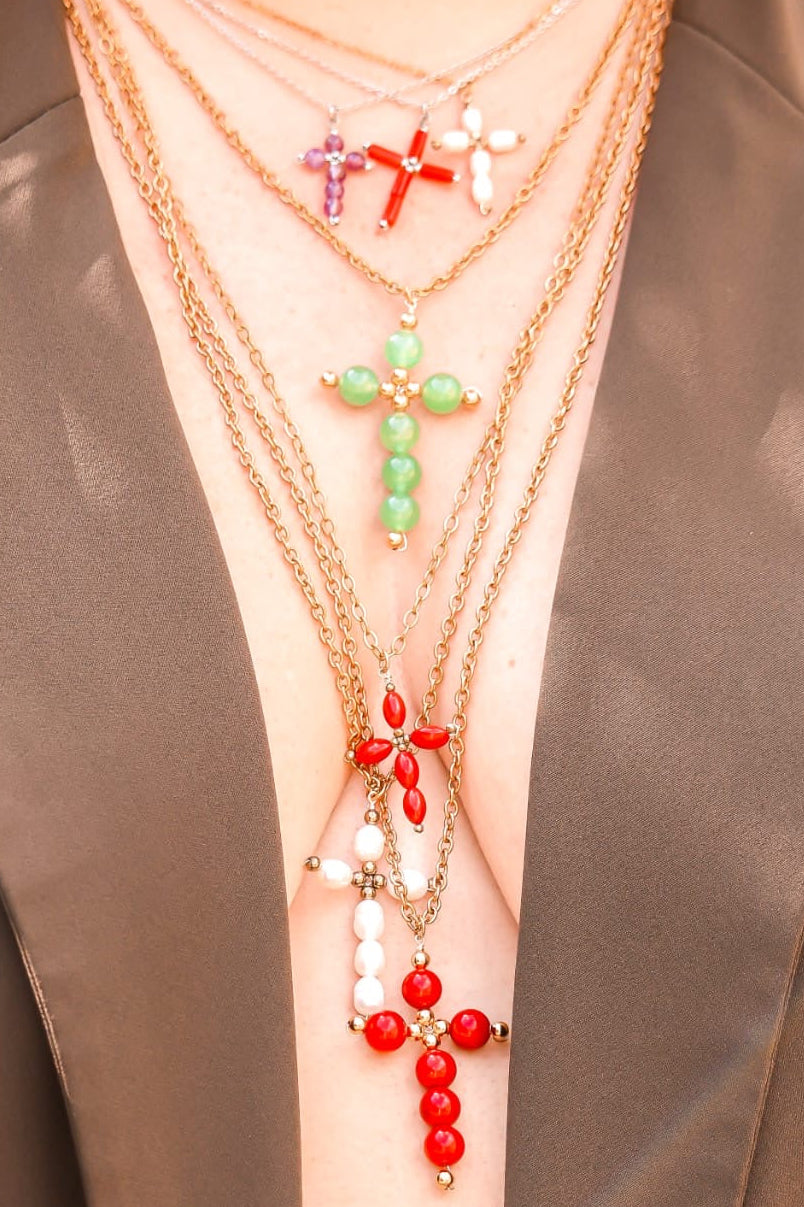 Collier - Santa x Corail Bambou
