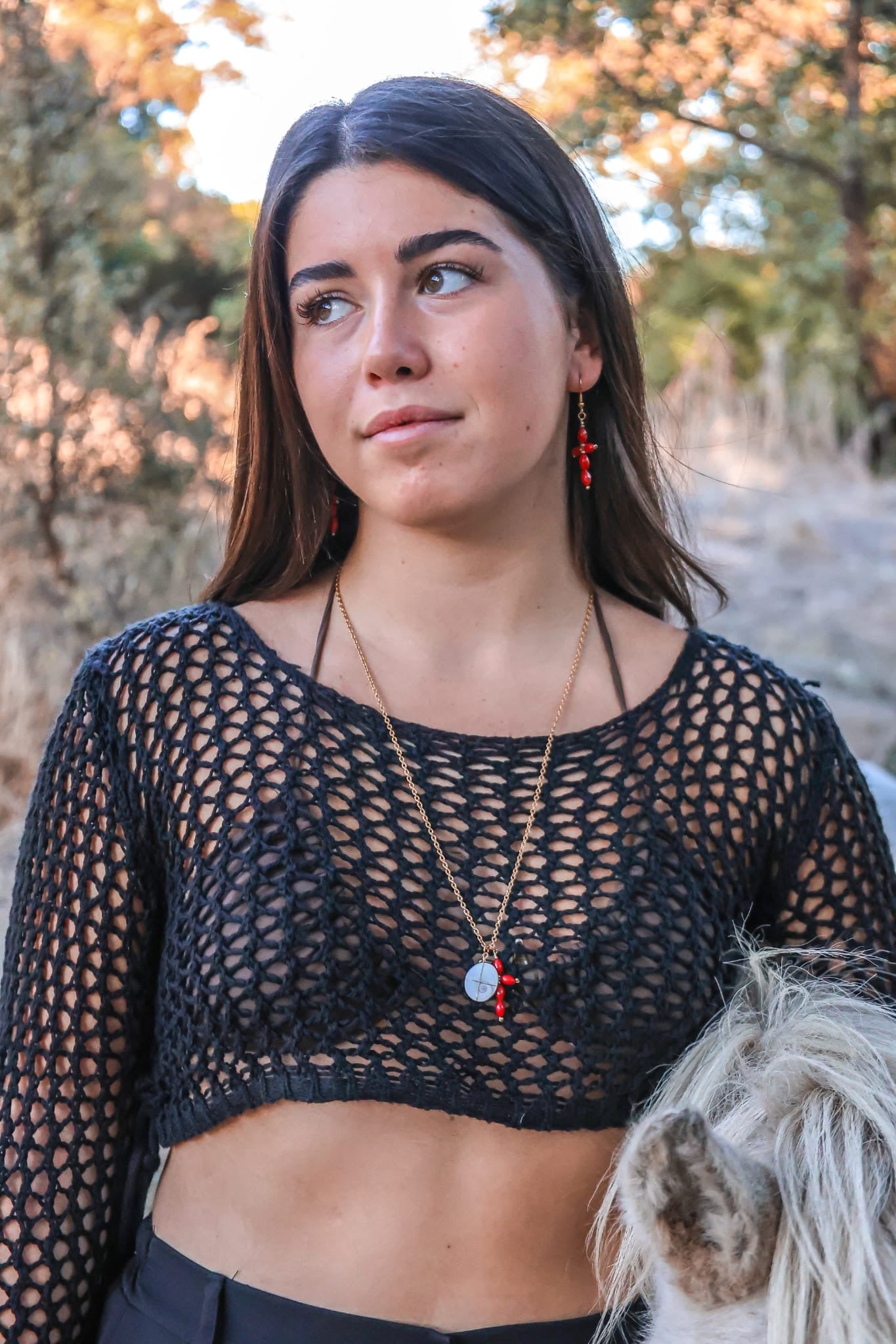 Boucles d’oreilles - Santa x Corail Bambou