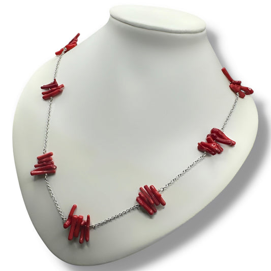 Collier Sautoir - Antonella x Corail bambou