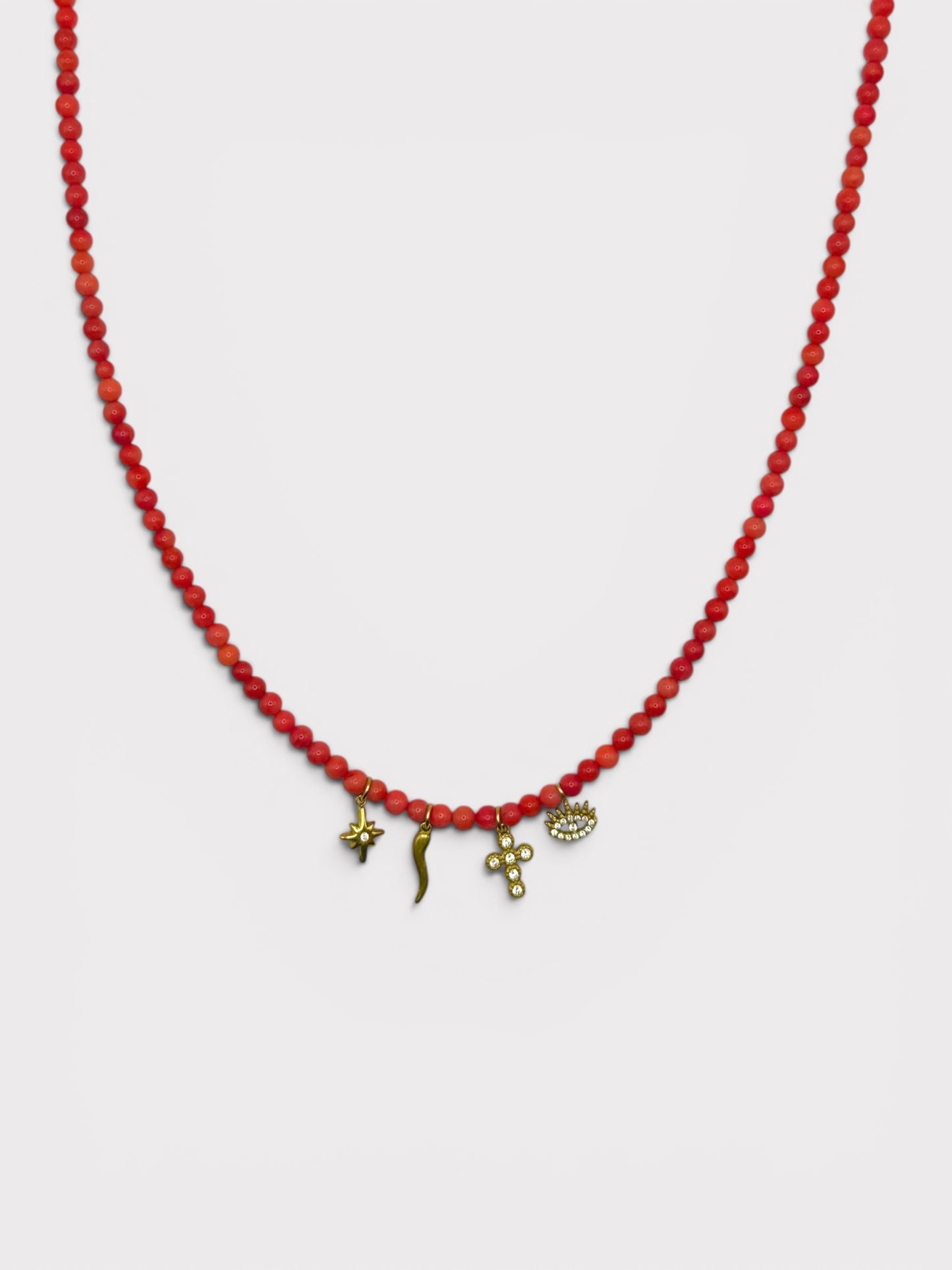 Collier - Anghjulina x Corail Bambou