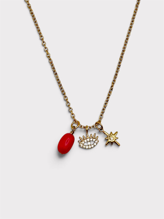Collier - Laurina x Corail Bambou