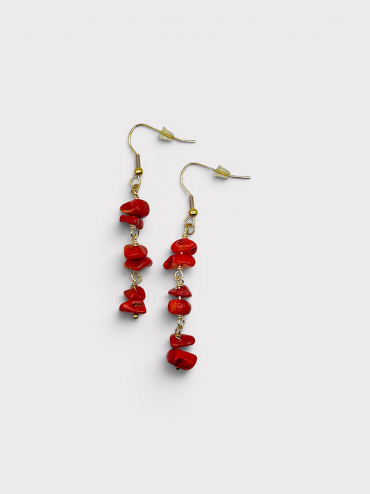 Boucles d’oreilles - Valeria x Corail bambou