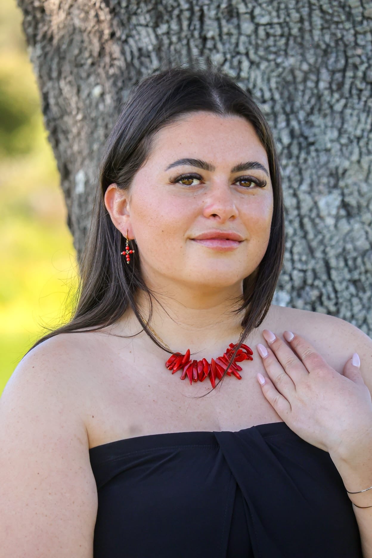 Collier - Chjara x Corail Bambou