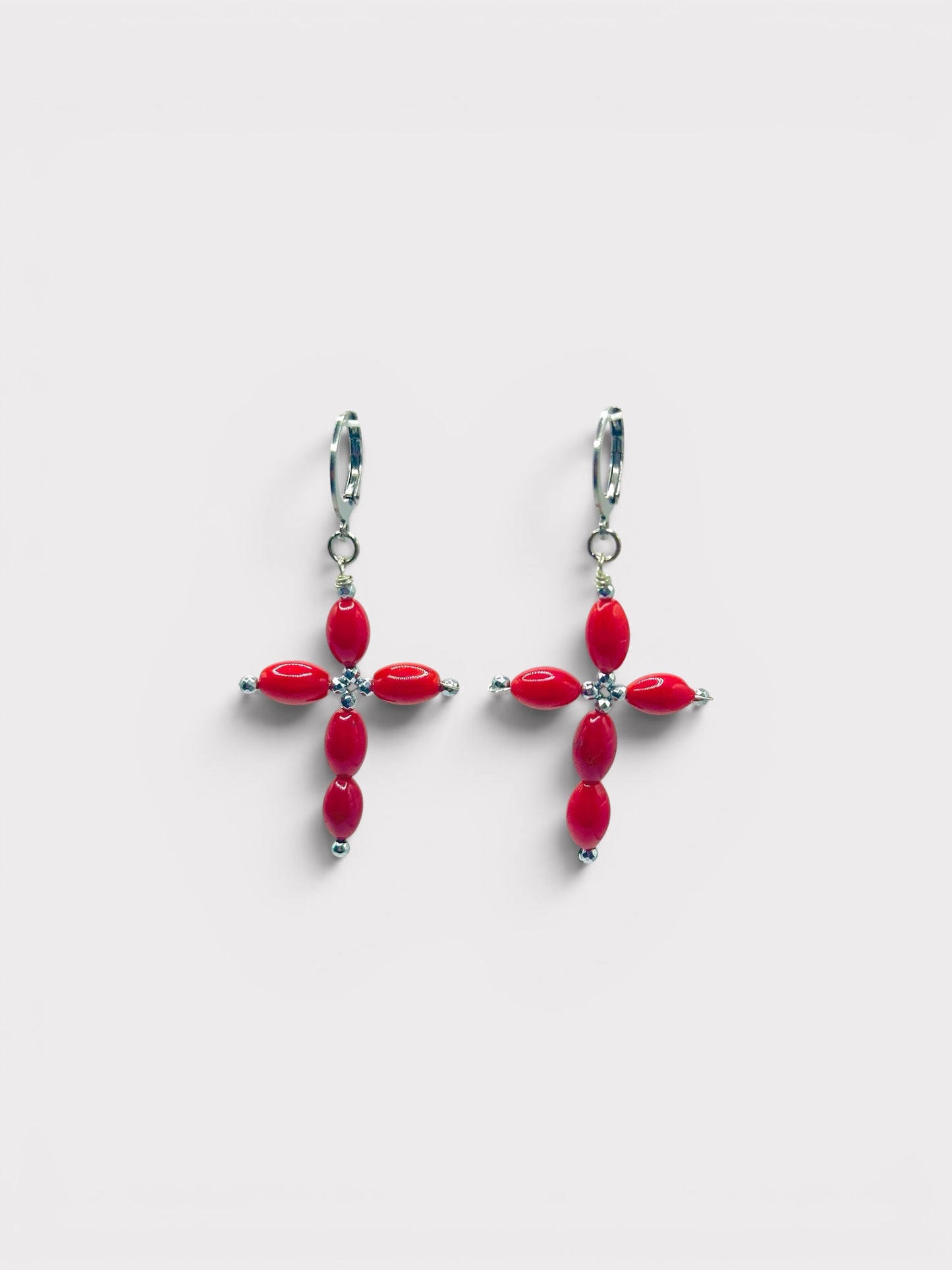 Boucles d’oreilles - Santa x Corail Bambou