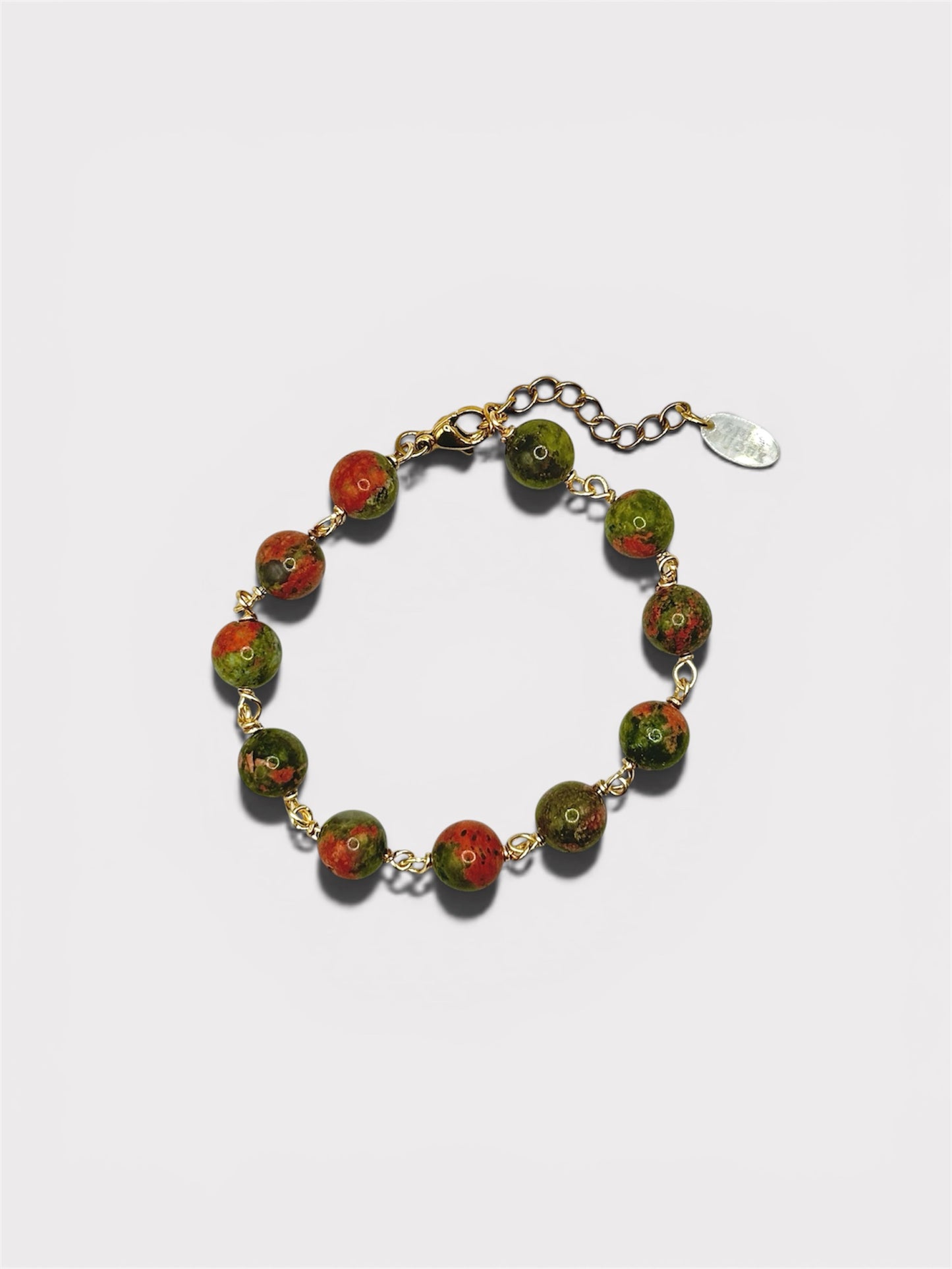 Bracelet - Vittoria x Unakite d’Afrique du Sud