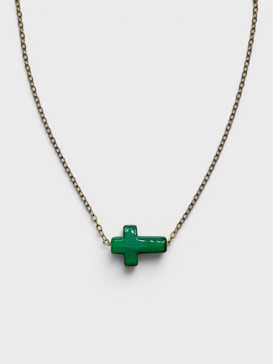 Collier Sautoir - Maddalena x Onyx vert