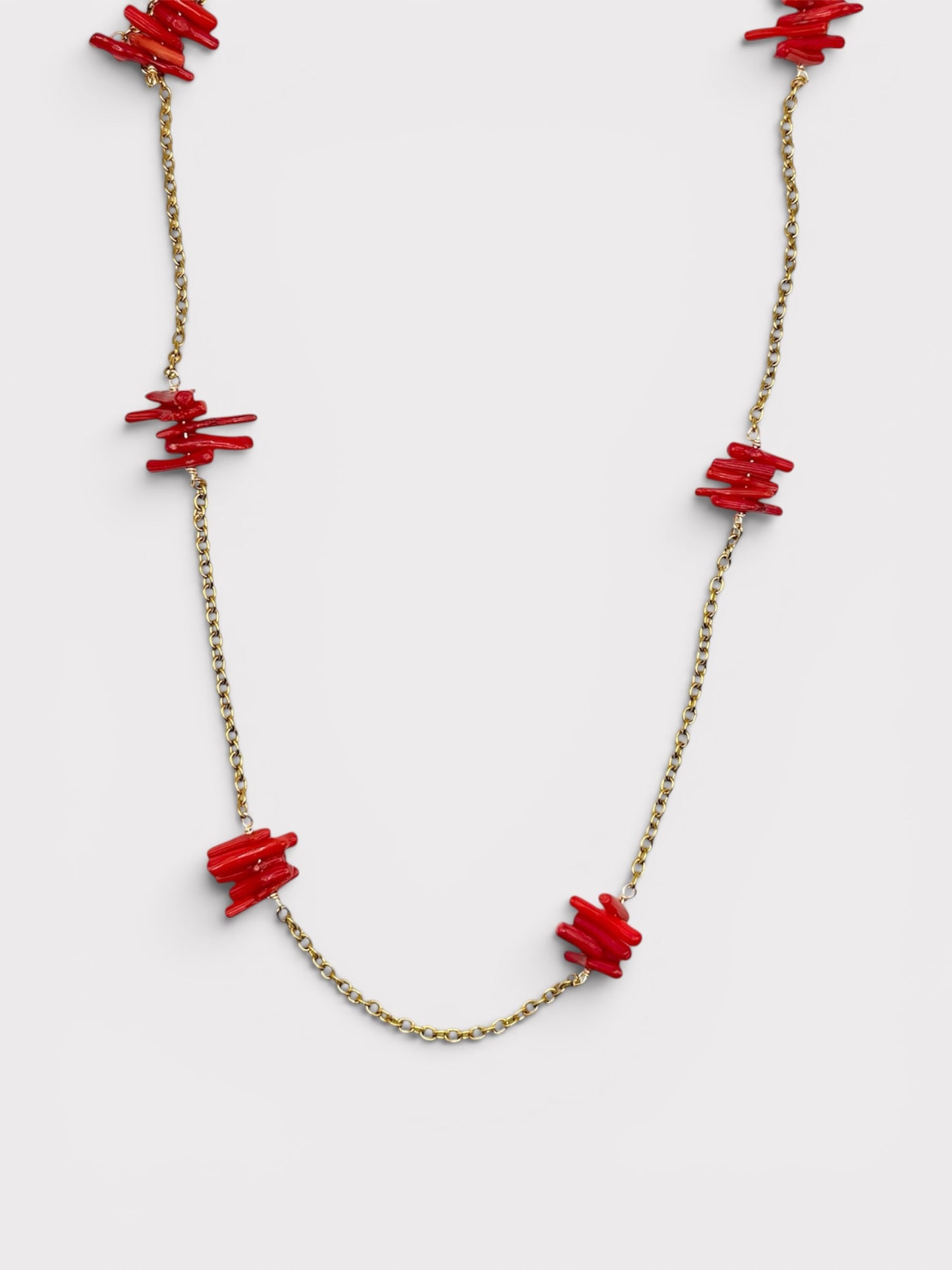 Collier Sautoir - Antonella x Corail bambou
