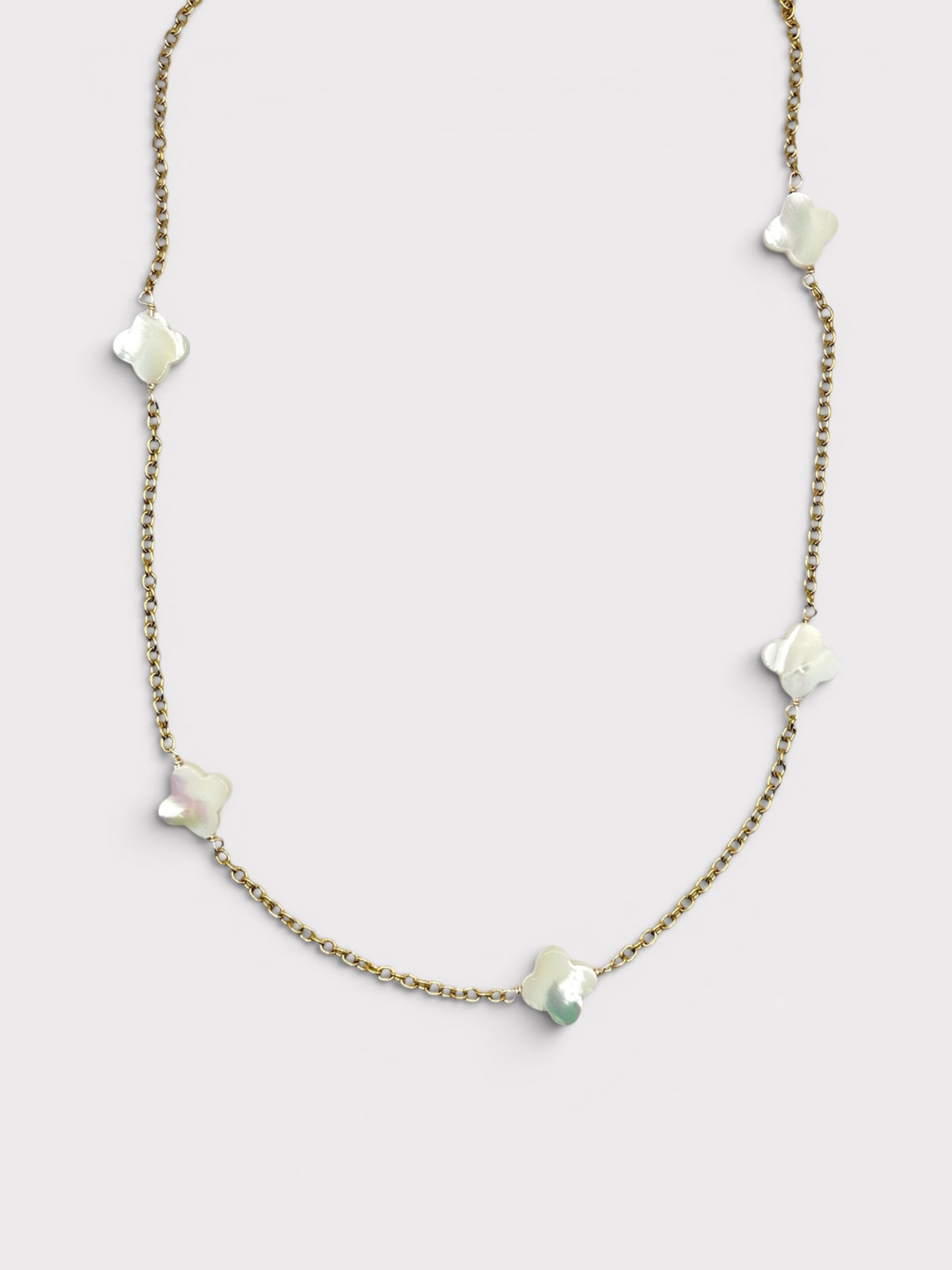 Collier Sautoir - Lavinia x Trèfles Nacré