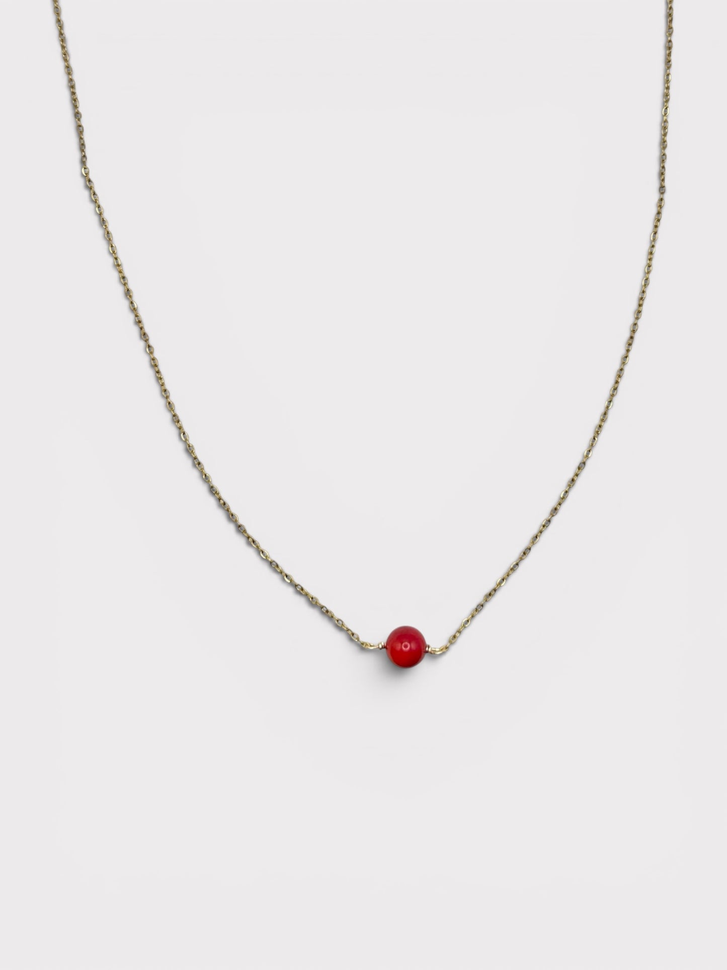 Collier - Aléna x Perle de Corail Bambou