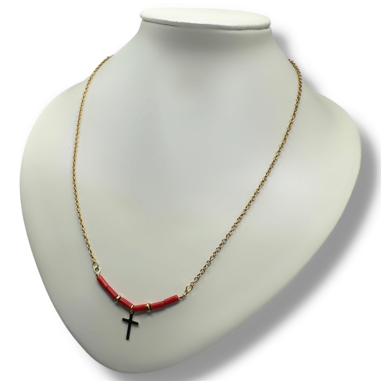 Collier - Vannina x Corail Bambou