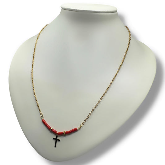 Collier - Vannina x Corail Bambou