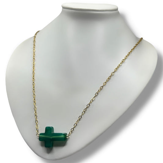 Collier Sautoir - Maddalena x Onyx vert