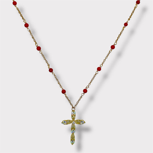 Collier - Alba x Corail Bambou