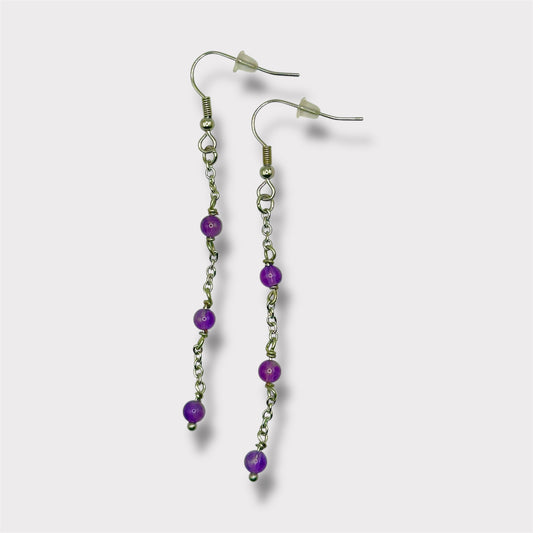 Boucles d’oreilles - Letizia x Améthyste