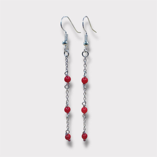 Boucles d’oreilles - Letizia x Corail Bambou