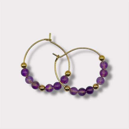 Boucles d’oreilles - Vannina x Améthyste
