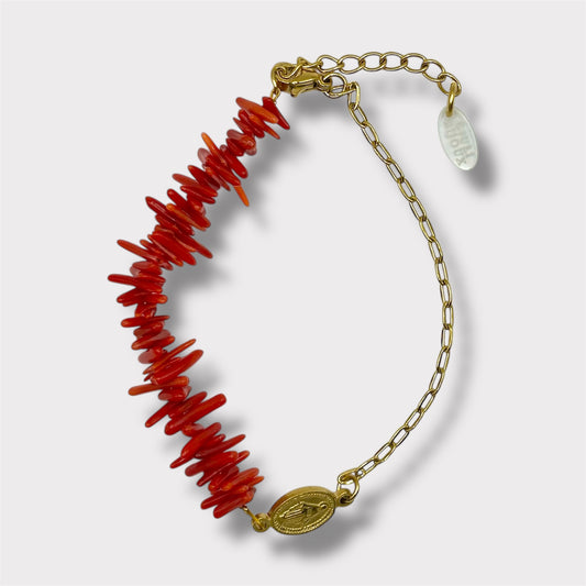 Bracelet - Flora x Corail Bambou